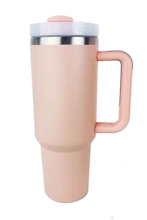 Stainless Steel Tumbler with Straw