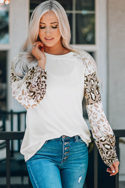 Leopard Round Neck Shirt